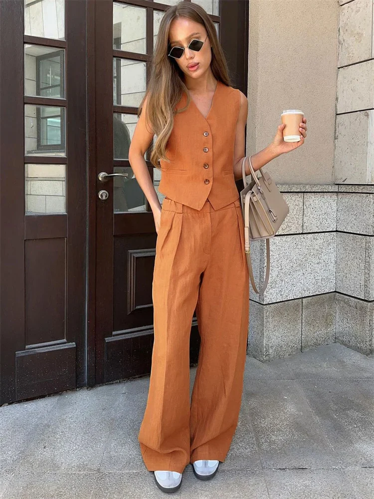 Marlowe 100% Linen Trouser Set - Image 20
