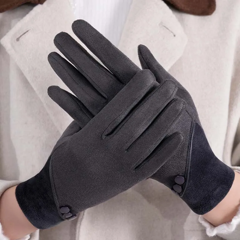 Midnight Paris Charm Suedes Gloves - Image 3