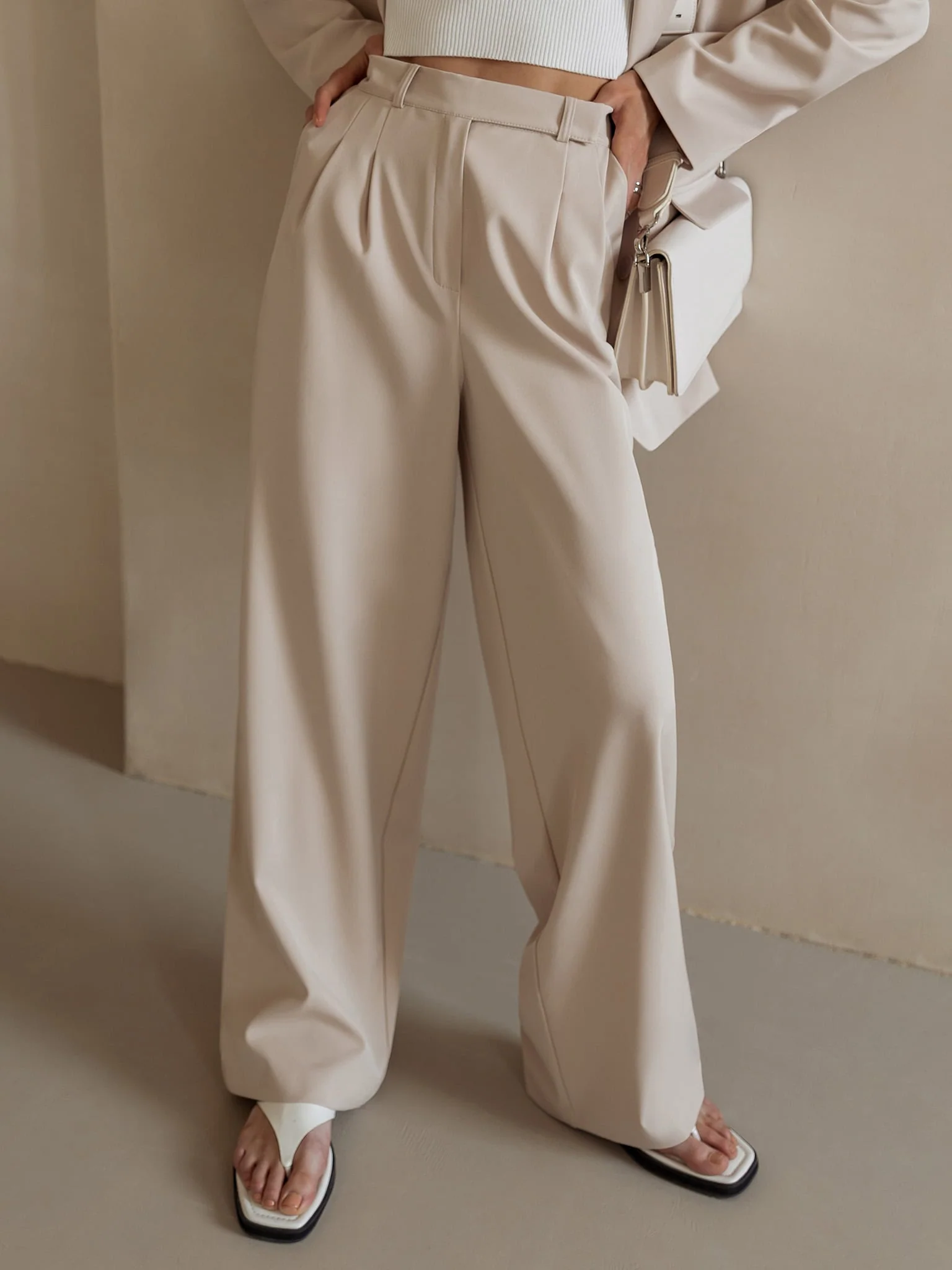 Milano Tailored Wide-Leg Trousers - Image 5