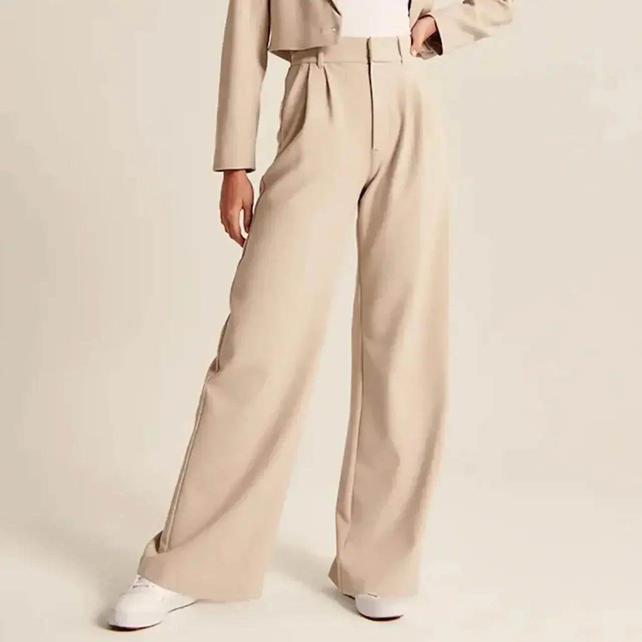 Milano Tailored Wide-Leg Trousers - Image 6