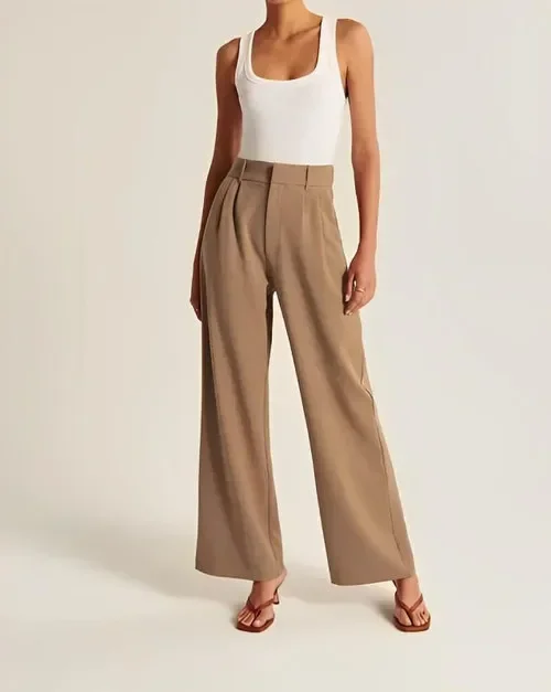Milano Tailored Wide-Leg Trousers - Image 8
