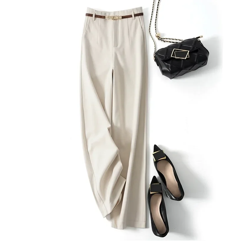 Milano Wide Leg Wool Trousers - Image 13