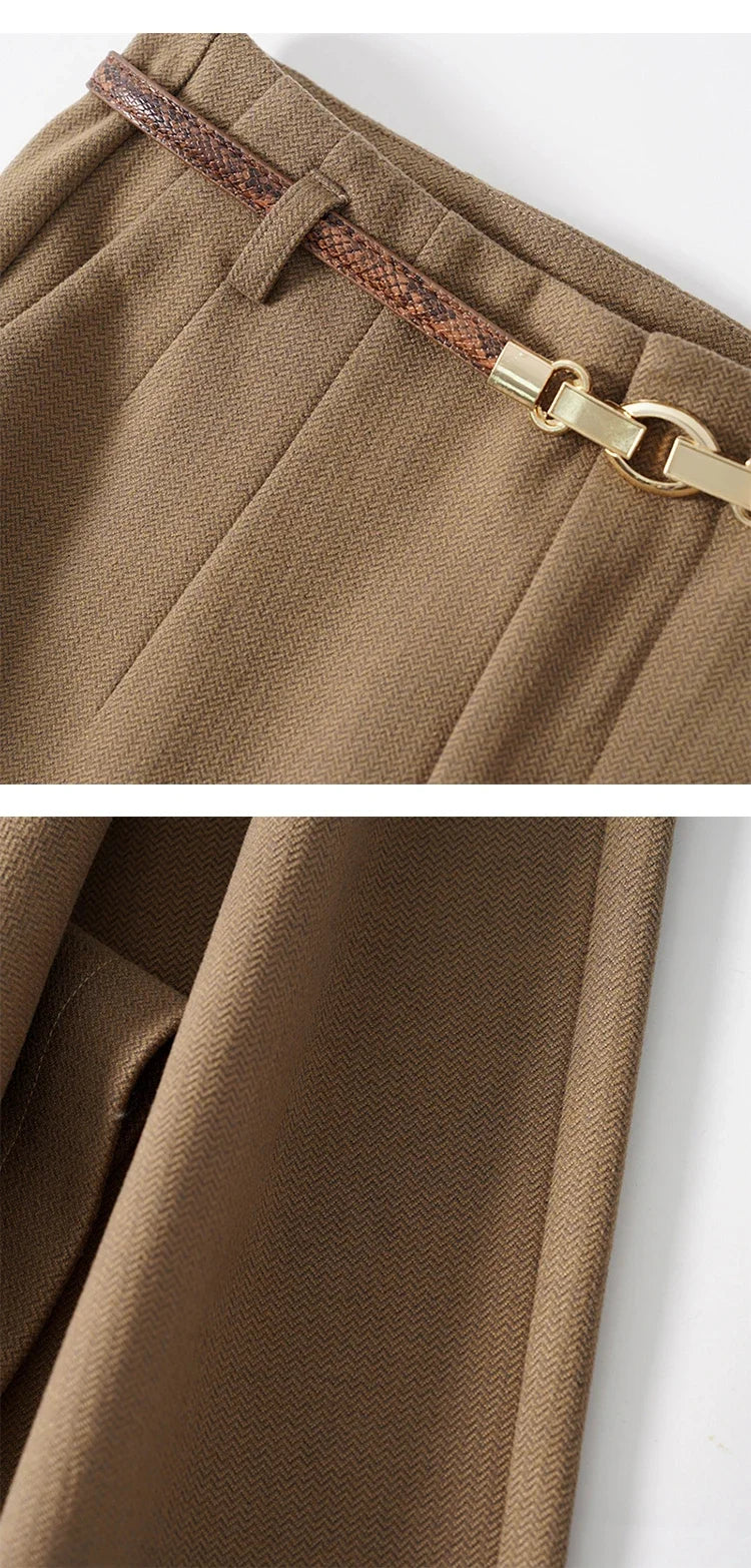 Milano Wide Leg Wool Trousers - Image 19