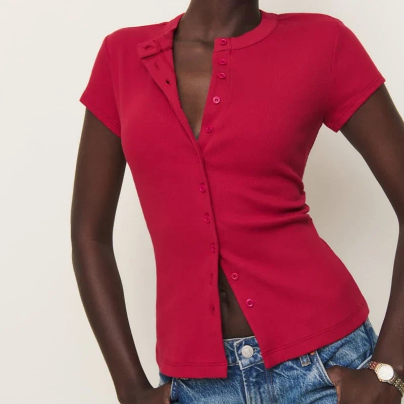 Mina Snapfront Knit Top - Image 15
