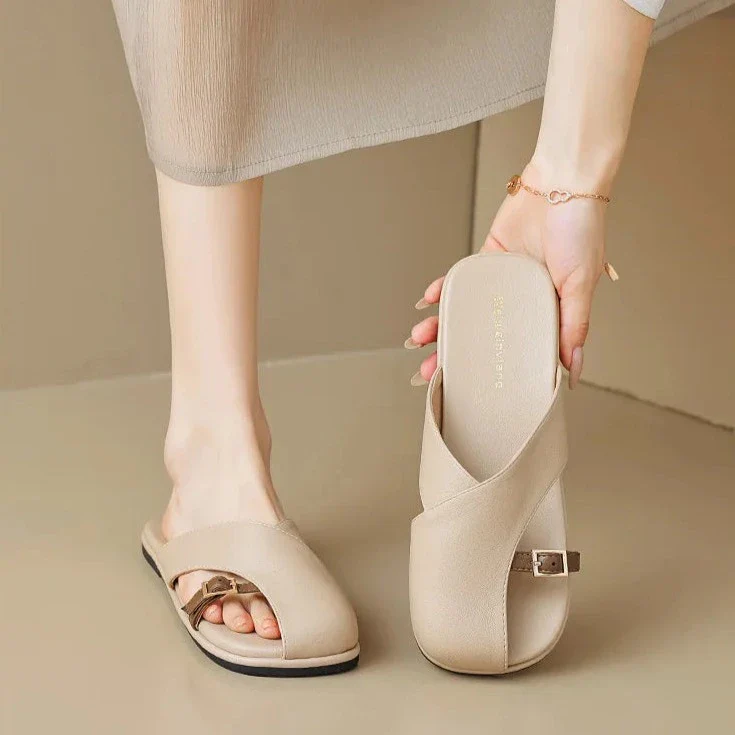 Minimalist Buckle Sandals - Image 3