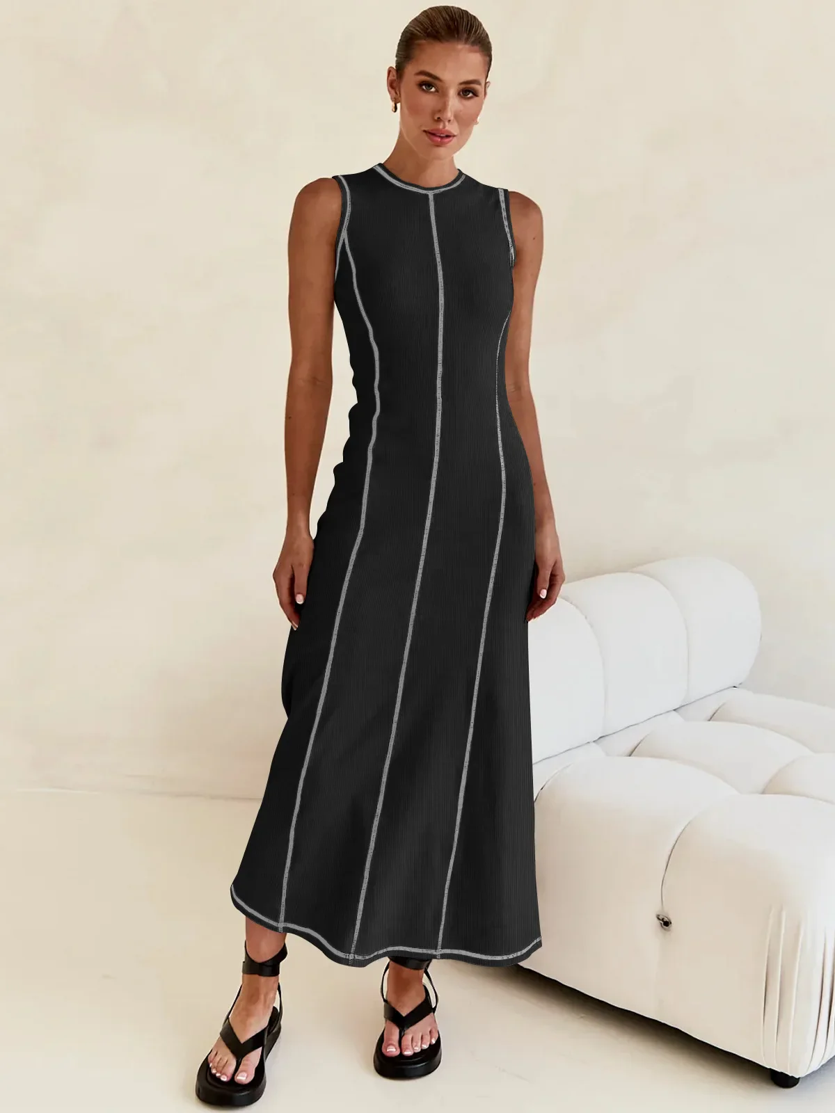 Mireya Women’s Sleeveless Knit Maxi - Image 28
