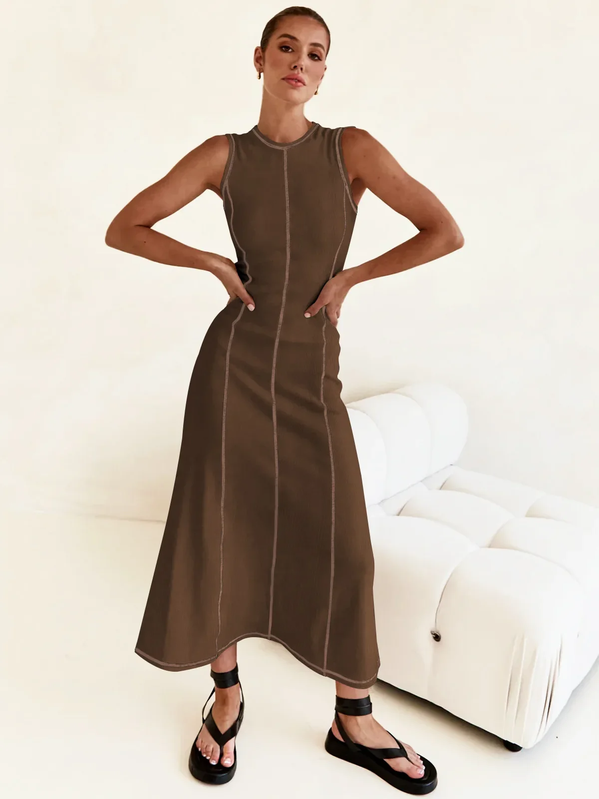 Mireya Women’s Sleeveless Knit Maxi - Image 36