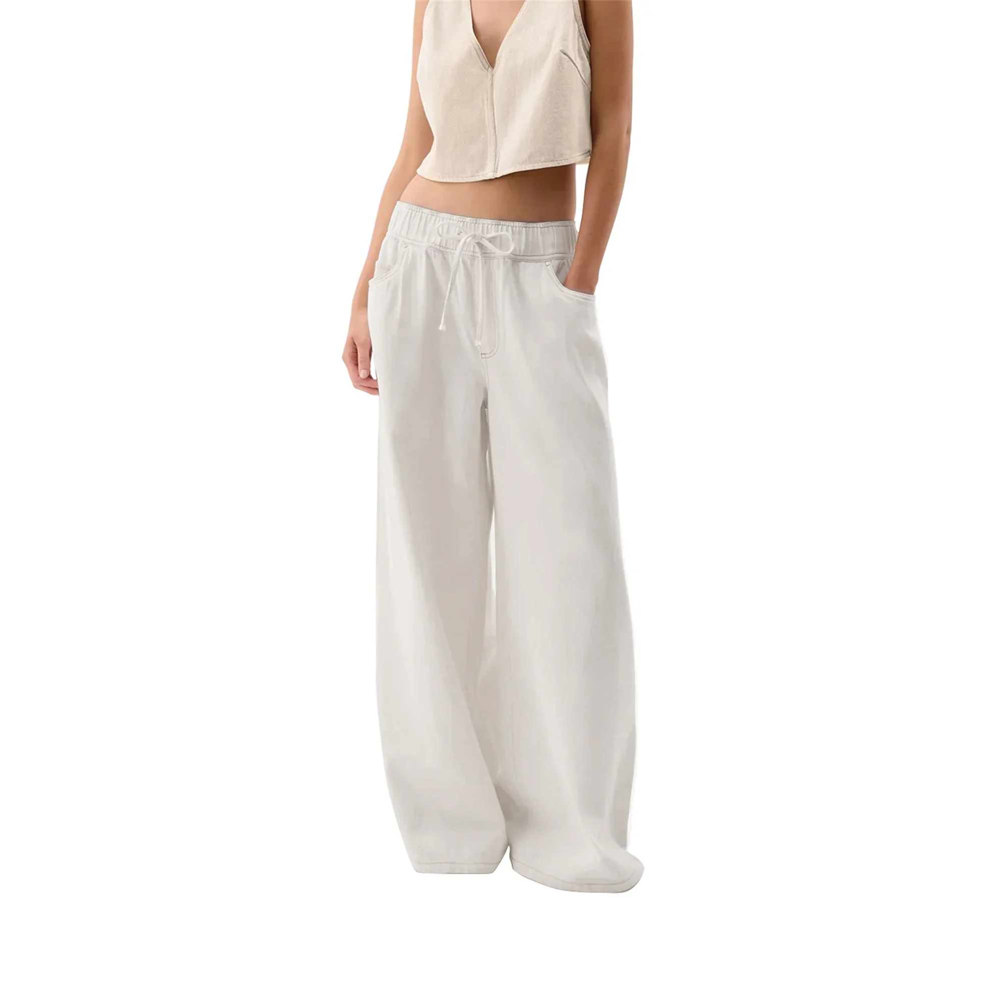 Monaco Drawstring Wide-Leg Jean - Image 16