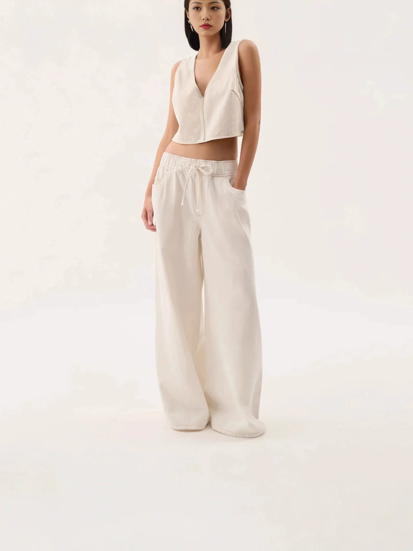 Monaco Drawstring Wide-Leg Jean - Image 18