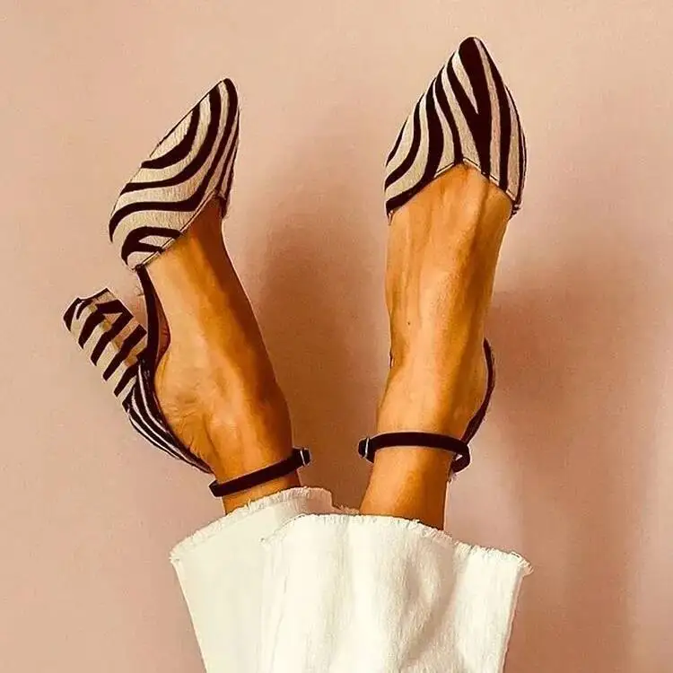 Nairobi Zebra Print Heel