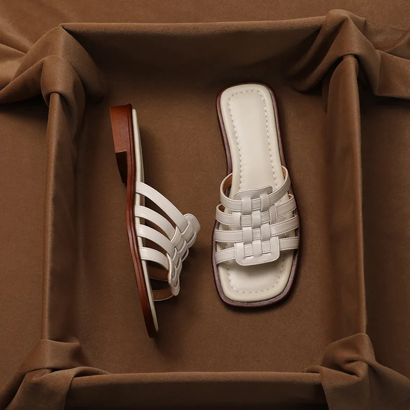 Naples Italian Leather Slides - Image 10