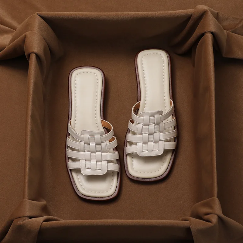Naples Italian Leather Slides - Image 11