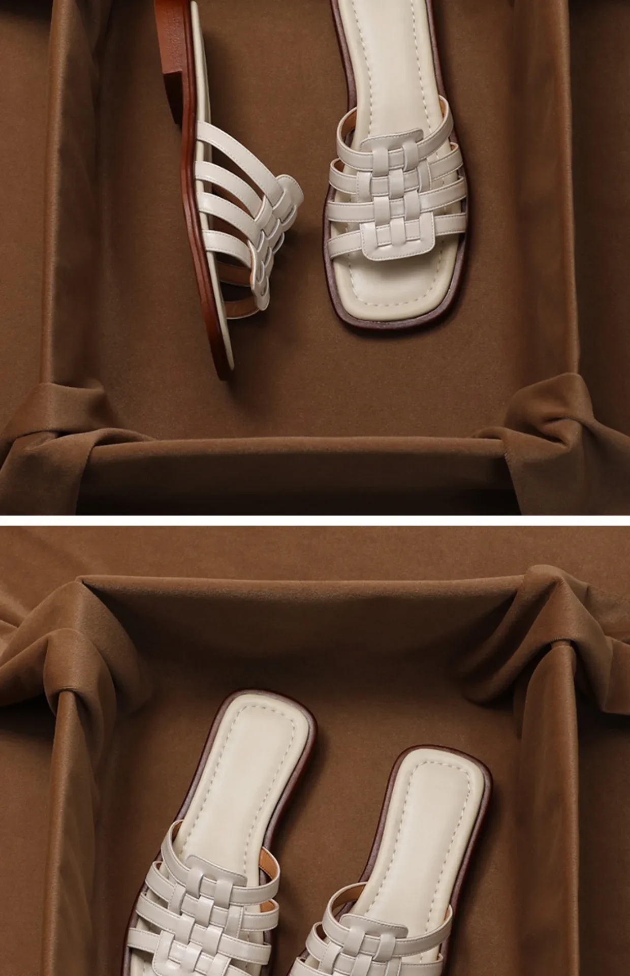 Naples Italian Leather Slides - Image 14
