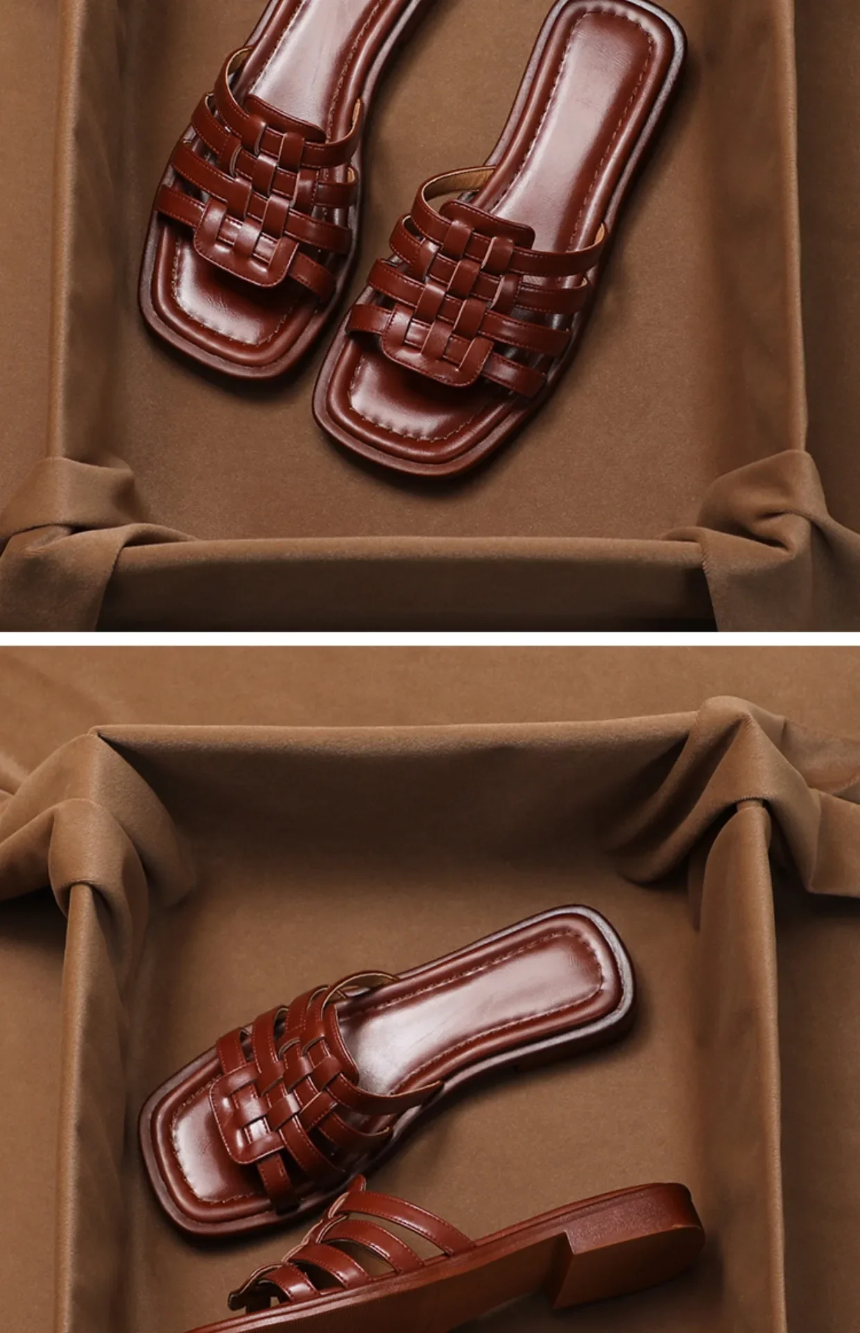 Naples Italian Leather Slides - Image 16