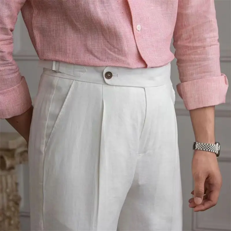Napoli Linen Trousers - Image 6