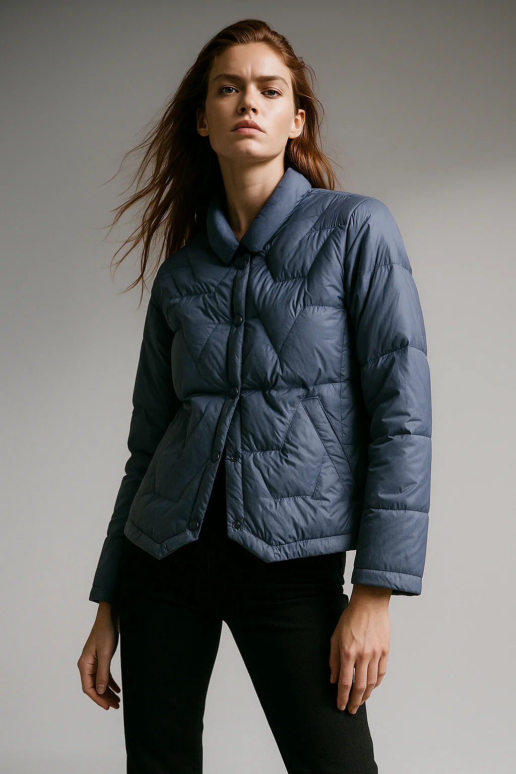 Natalie Quilted Down Jacket - Image 27