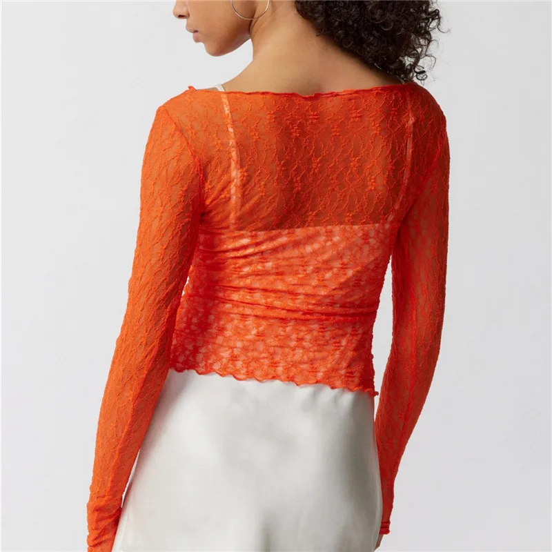 Olivia Women's Transparent Longsleeve Top - Image 14
