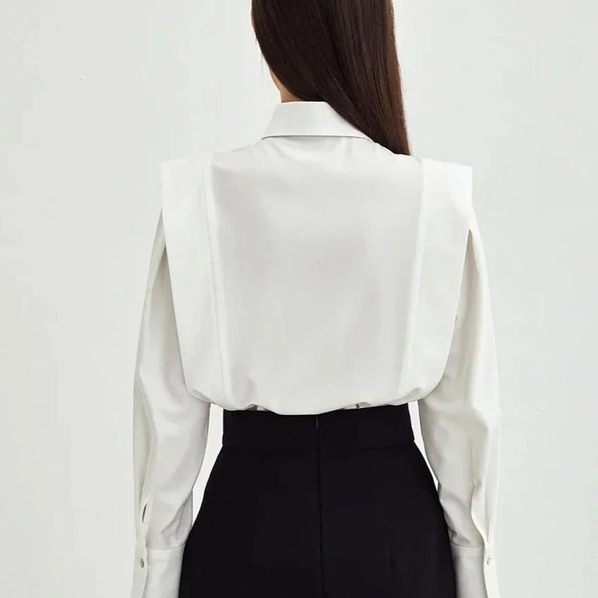 100% Organic Cotton Women's Classic Formal Blouse - Image 10