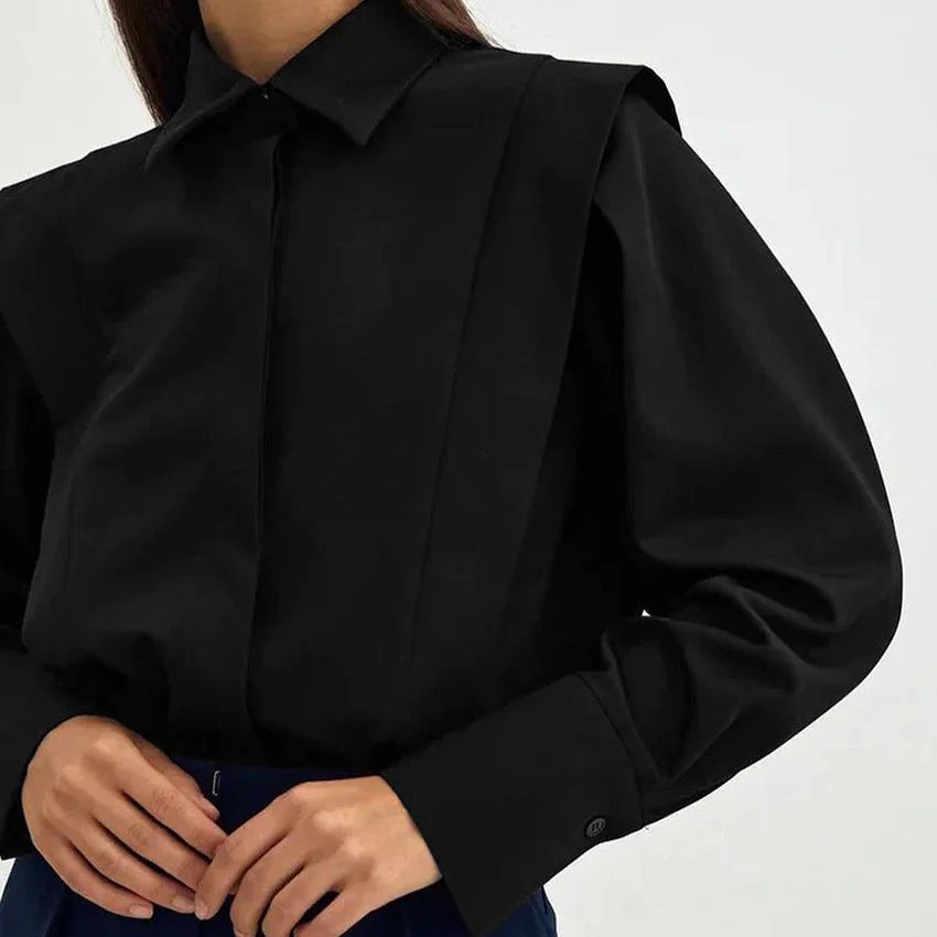 100% Organic Cotton Women's Classic Formal Blouse - Image 14