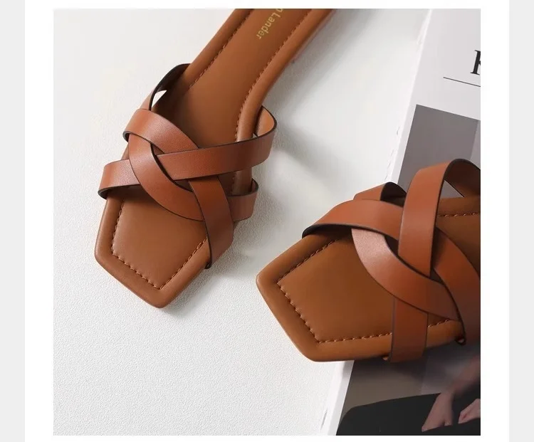 Orielle Woven Slide Sandals - Image 11