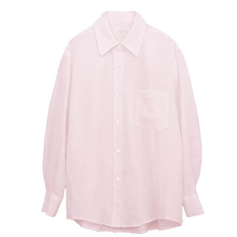 Oversized Linen Blouse - Image 21