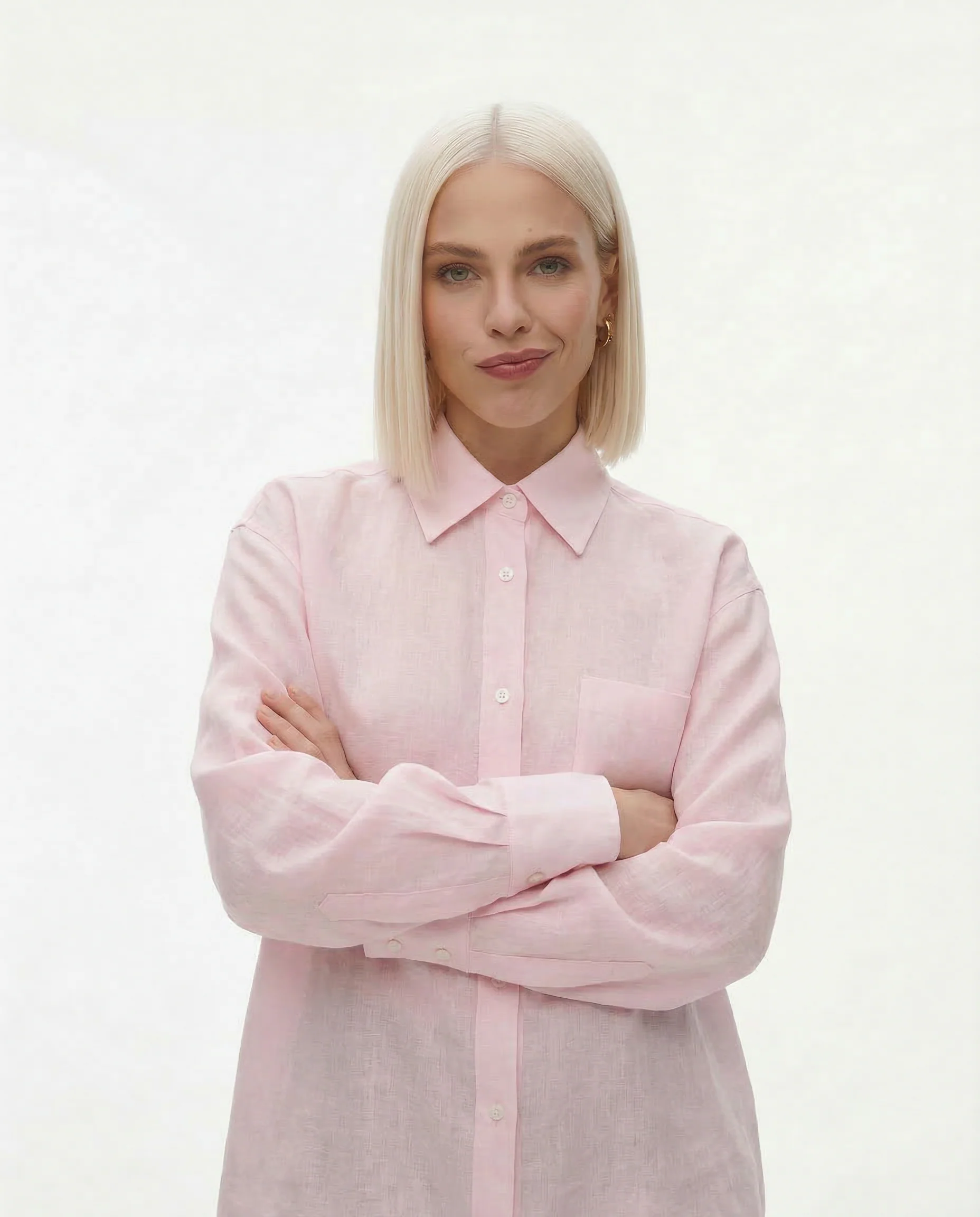 Oversized Linen Blouse - Image 3