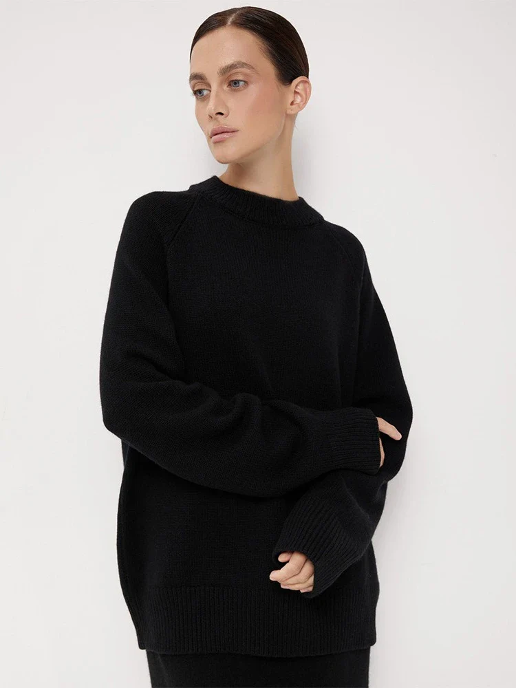 Oversized Wool Knit Sweater - Image 10