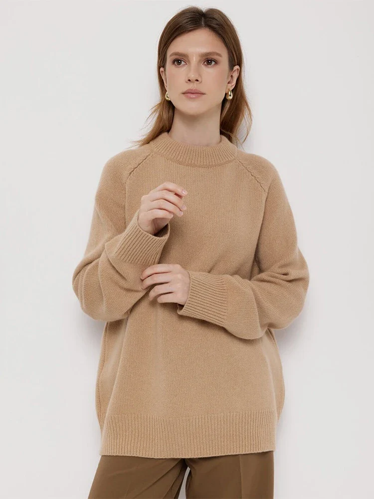 Oversized Wool Knit Sweater - Image 7