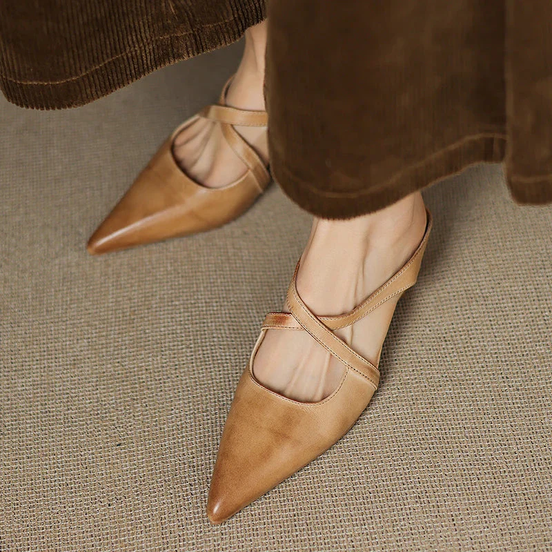 Palma Genuine Leather Mules - Image 18