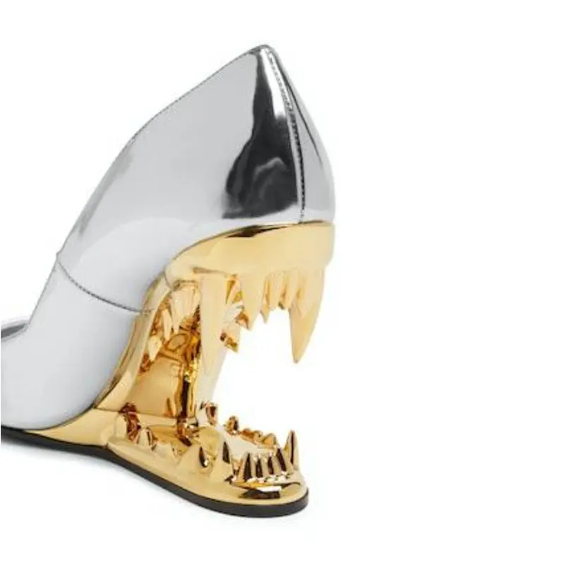 Panther Teeth High-Heel Stiletto Pumps - Image 13