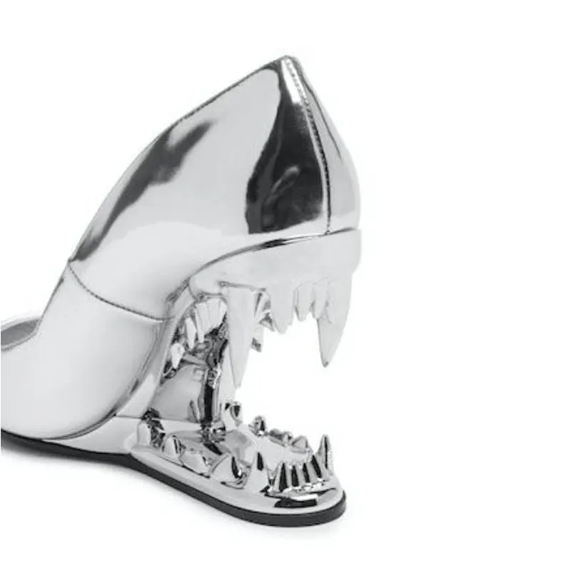 Panther Teeth High-Heel Stiletto Pumps - Image 15