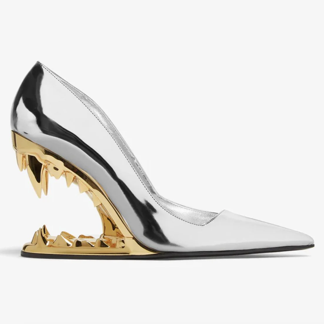 Panther Teeth High-Heel Stiletto Pumps - Image 9