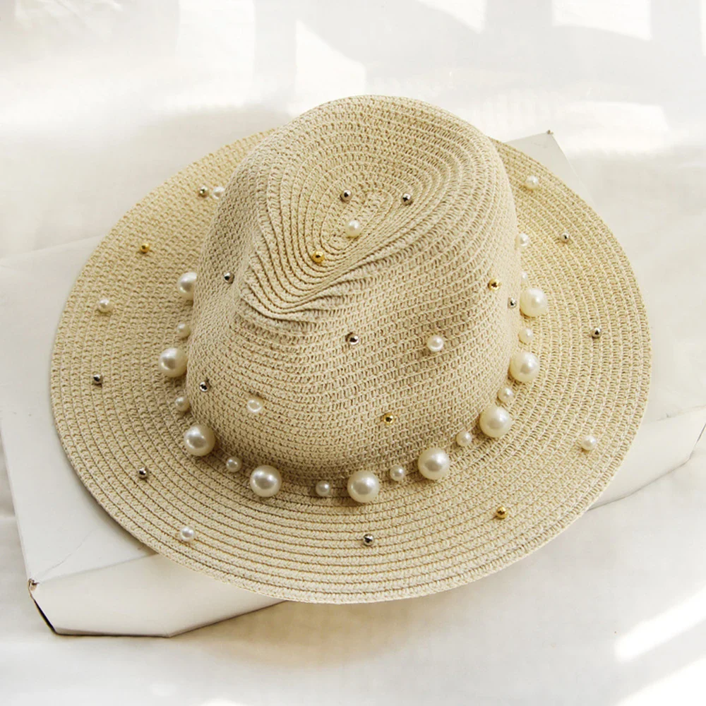 Portofino Pearl Straw Fedora - Image 3