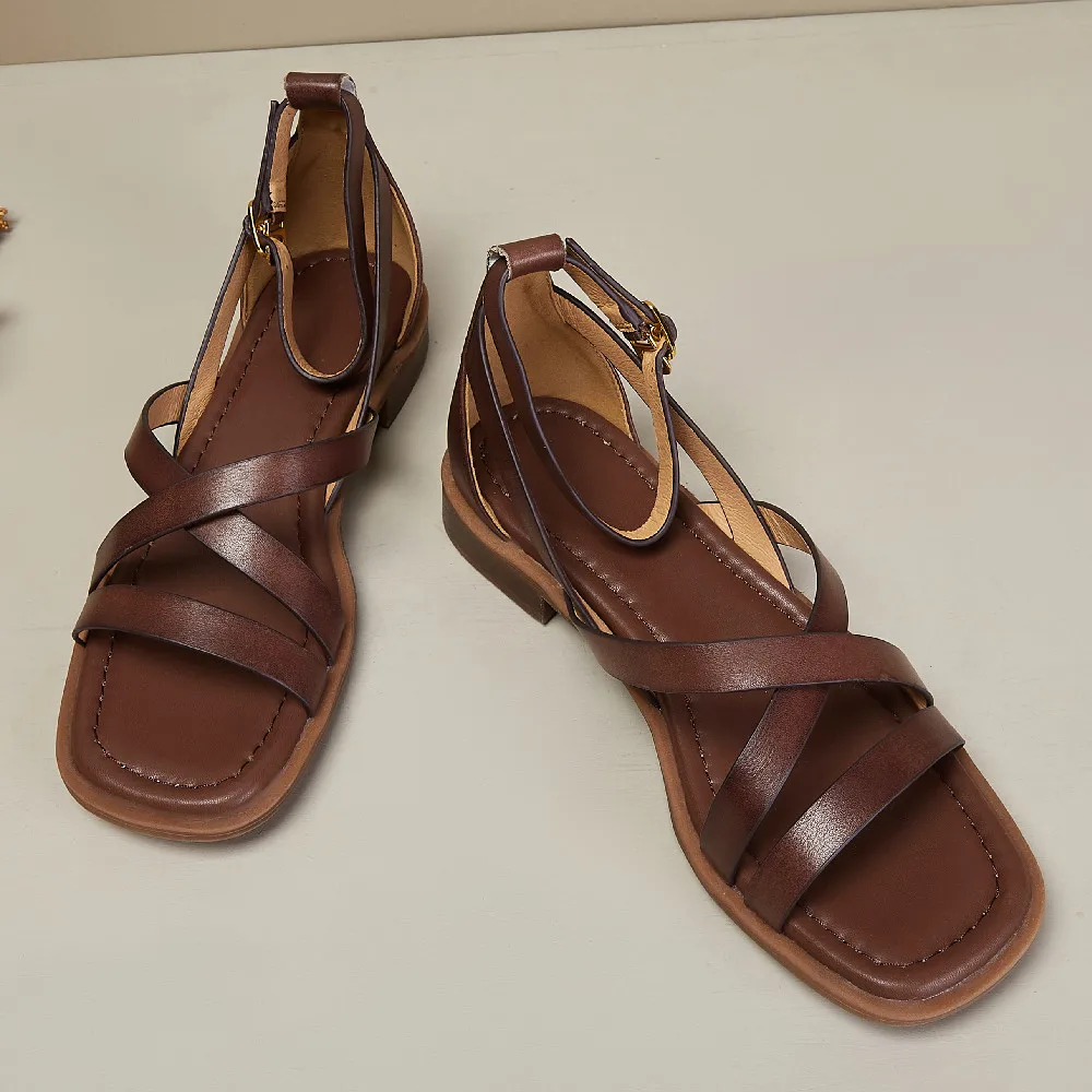 Ravello Crosswalk Orthopedic Leather Sandals - Image 11
