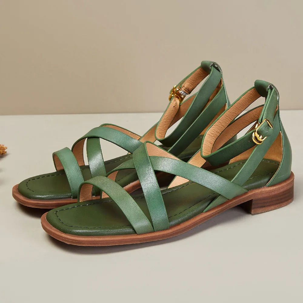 Ravello Crosswalk Orthopedic Leather Sandals - Image 4