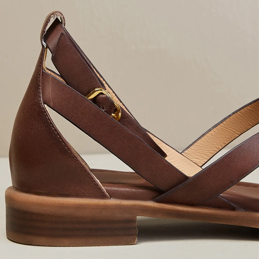Ravello Crosswalk Orthopedic Leather Sandals - Image 7