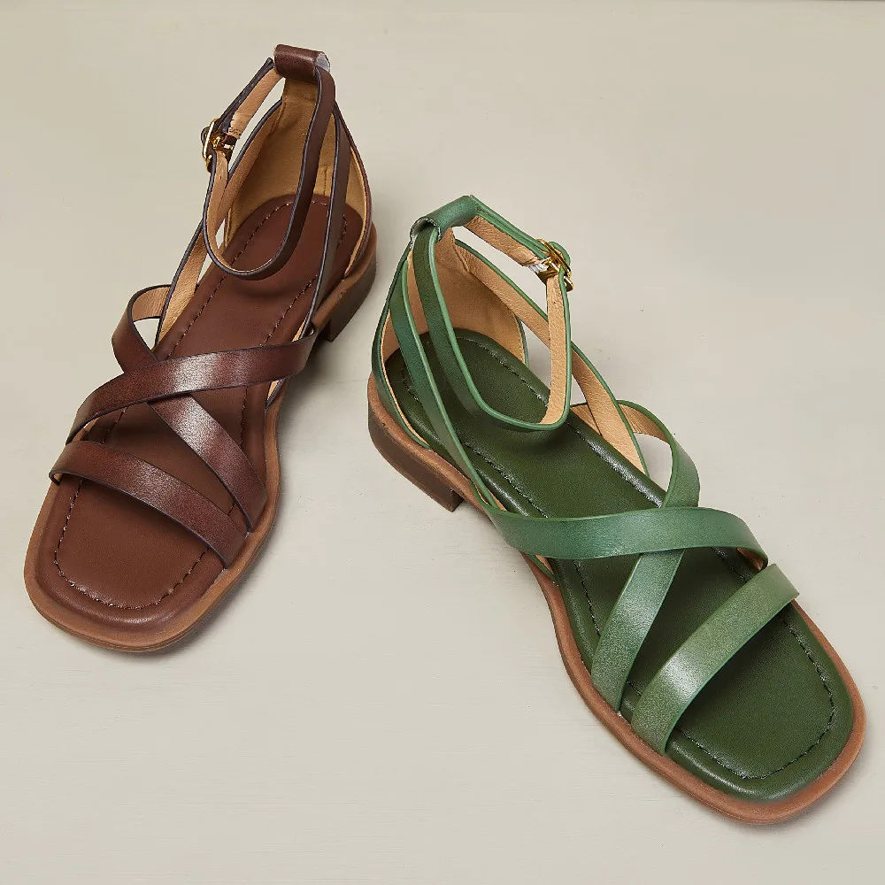 Ravello Crosswalk Orthopedic Leather Sandals - Image 8