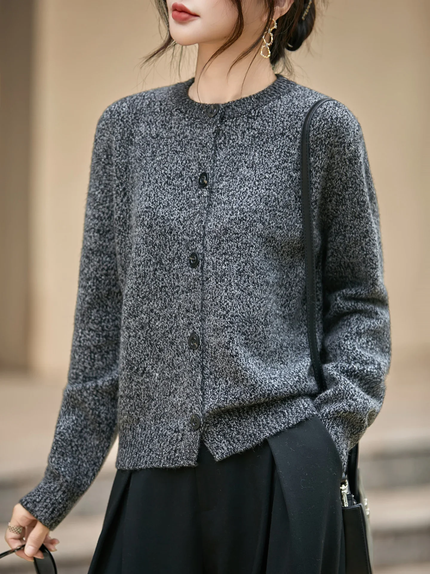 Chunky-Knit Alpaca-Blend cardigan - Image 14