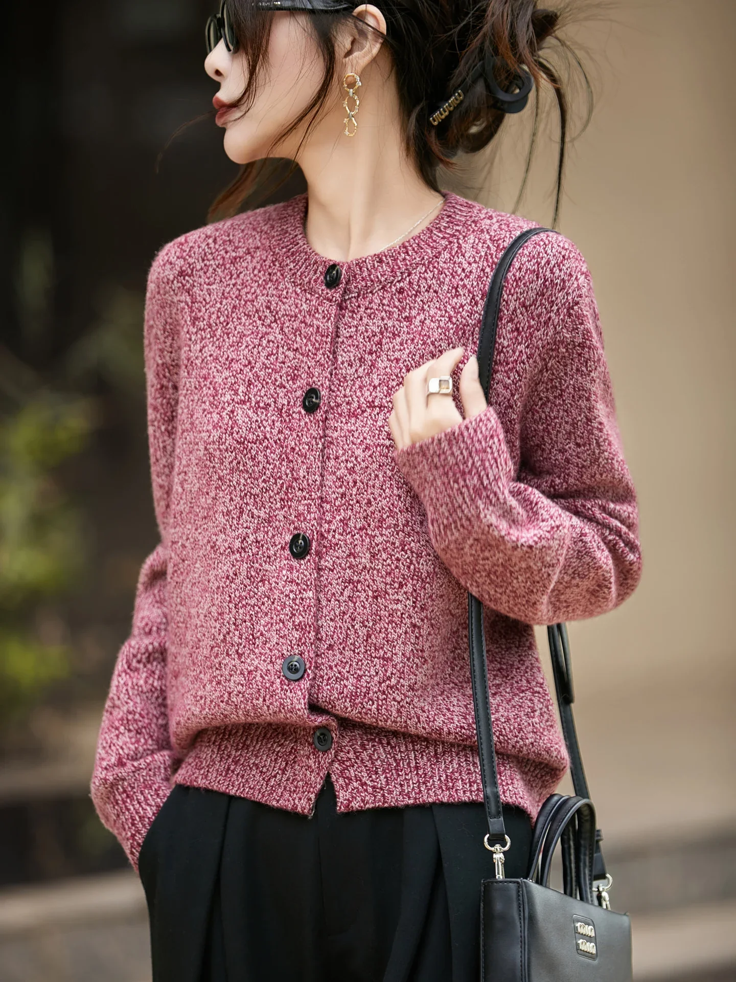 Chunky-Knit Alpaca-Blend cardigan - Image 8