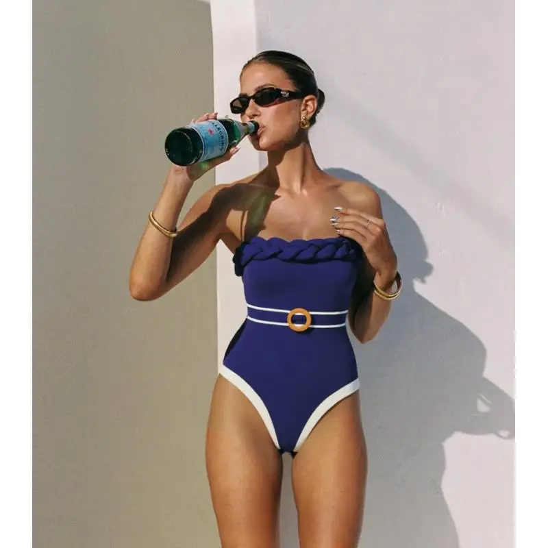 Bethany Color Block Swimsuit Set