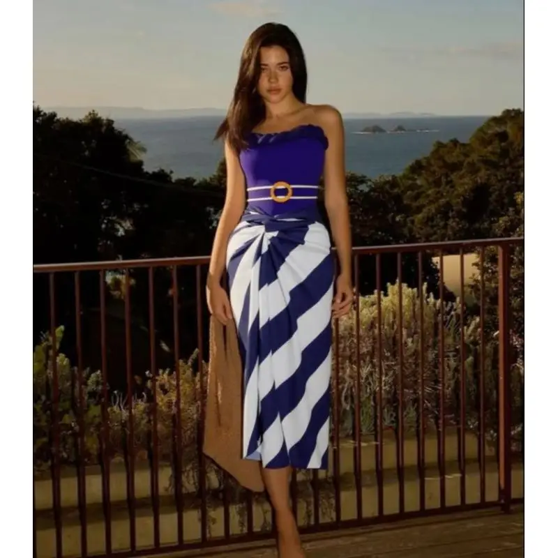 Bethany Color Block Swimsuit Set - Image 5