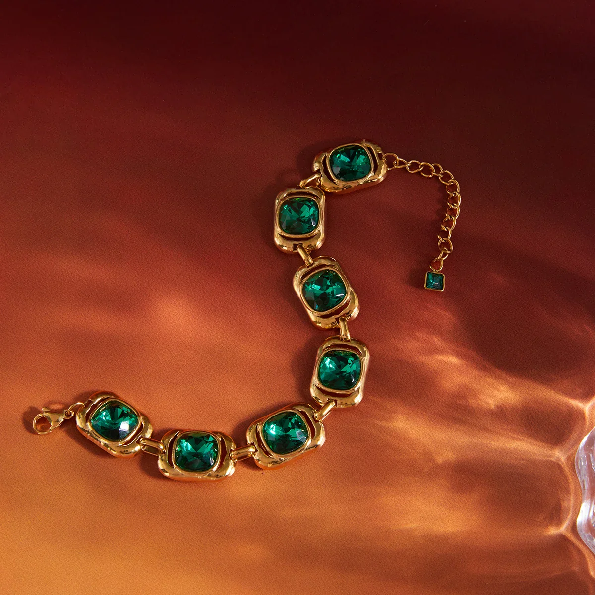 Diana Glass Charm Jewelry Set
