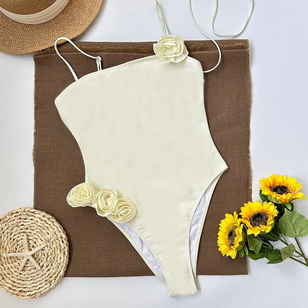 Riviera Rosette Choker One-Piece - Image 3