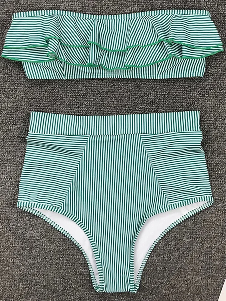Riviera Ruffle Bandeau Bikini - Image 11