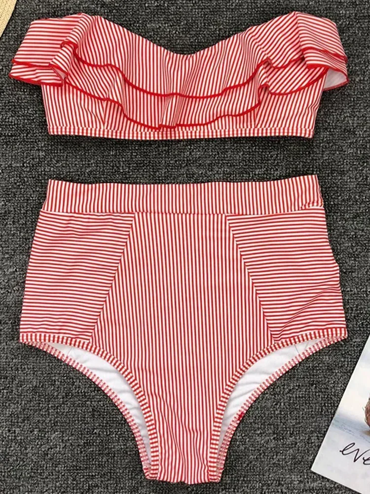 Riviera Ruffle Bandeau Bikini - Image 8
