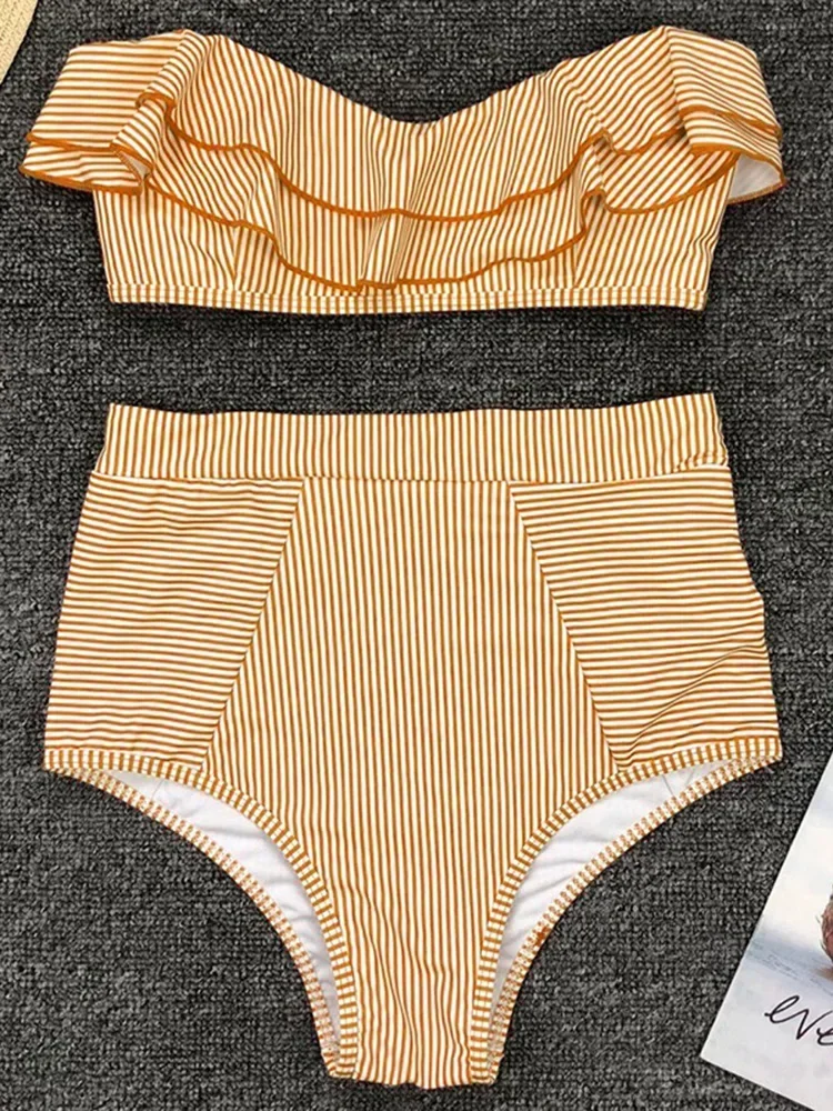 Riviera Ruffle Bandeau Bikini - Image 9