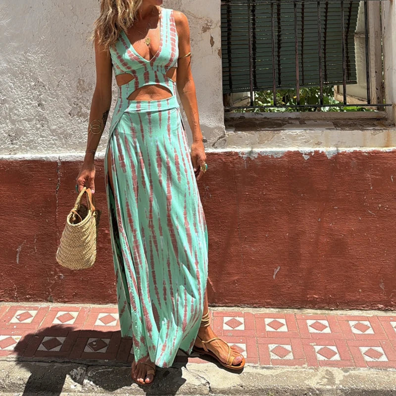 Riviera Split Midi Dress