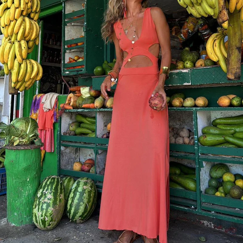 Riviera Split Midi Dress - Image 7
