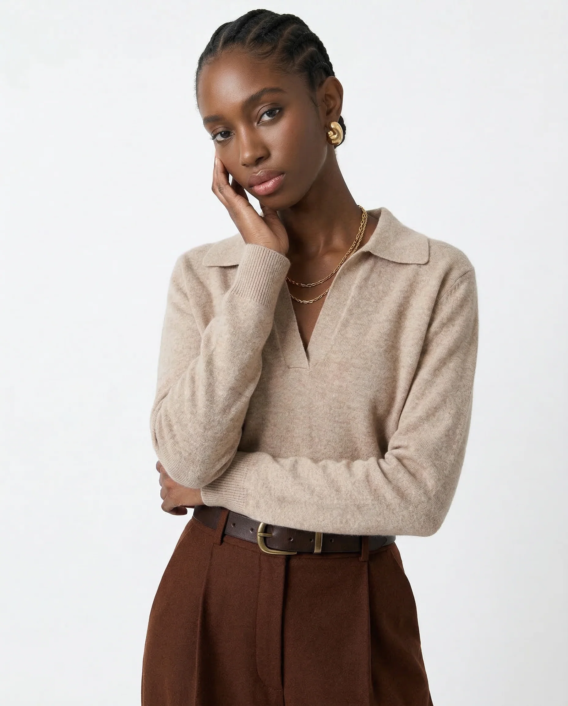 Roma Cotton Knit Polo - Image 5