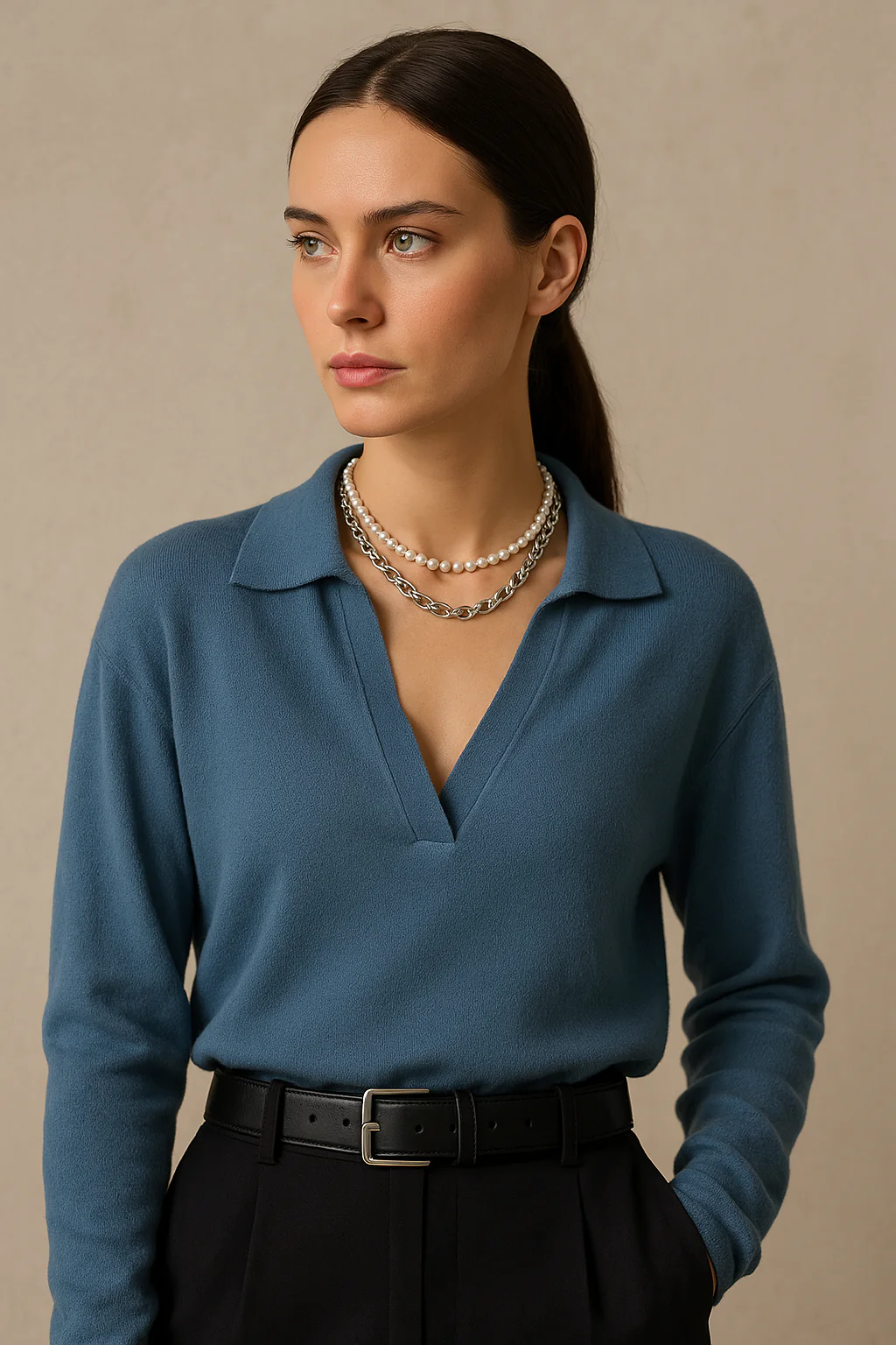 Roma Cotton Knit Polo - Image 9